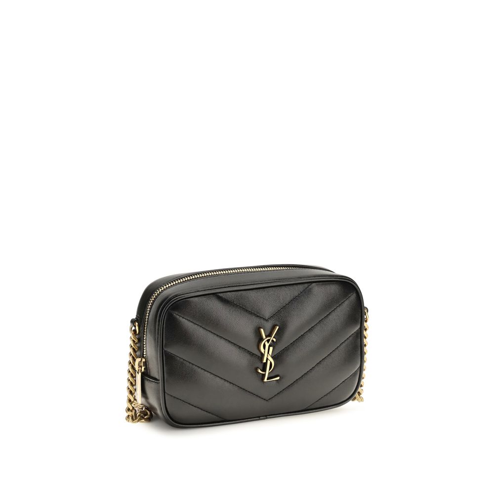 Saint Laurent Black Lamb Ovis Aries Shoulder Bag - Image 2