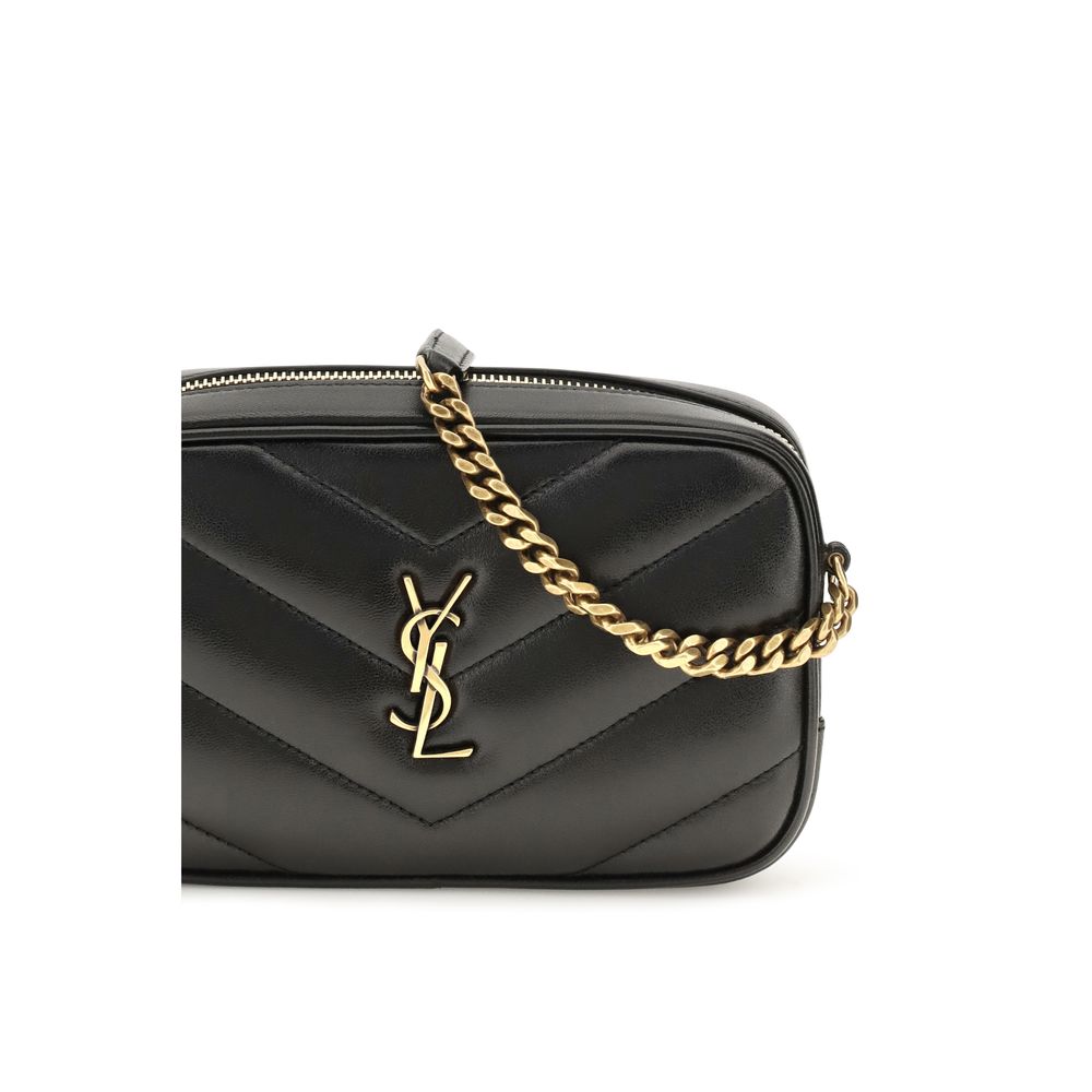Saint Laurent Black Lamb Ovis Aries Shoulder Bag - Image 4
