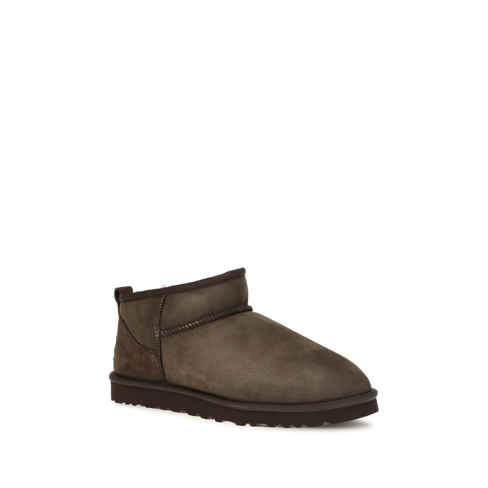 UGG Brown Leather Ankle Boots - Image 2