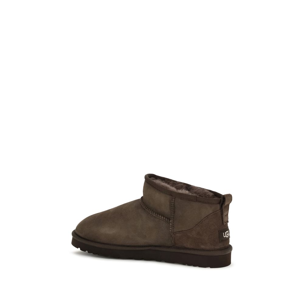 UGG Brown Leather Ankle Boots - Image 3