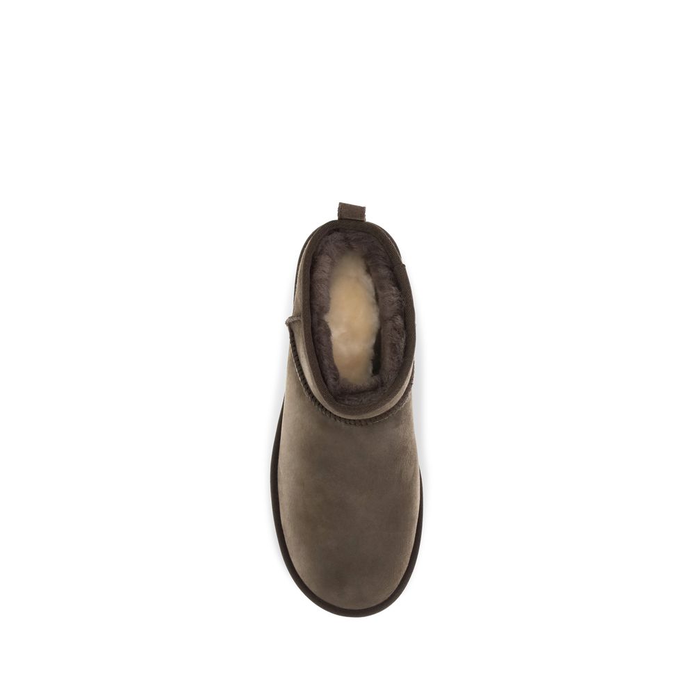 UGG Brown Leather Ankle Boots - Image 4