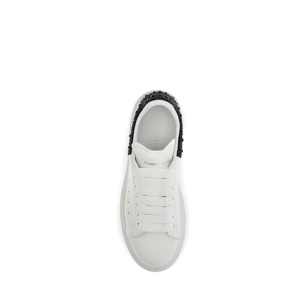 Alexander McQueen White Calf Leather Bos Taurus Chunky Sneakers - Image 4