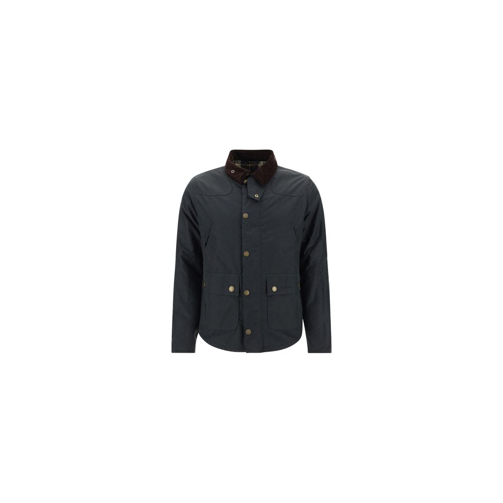 Barbour Black Cotton Full-Length Jacket