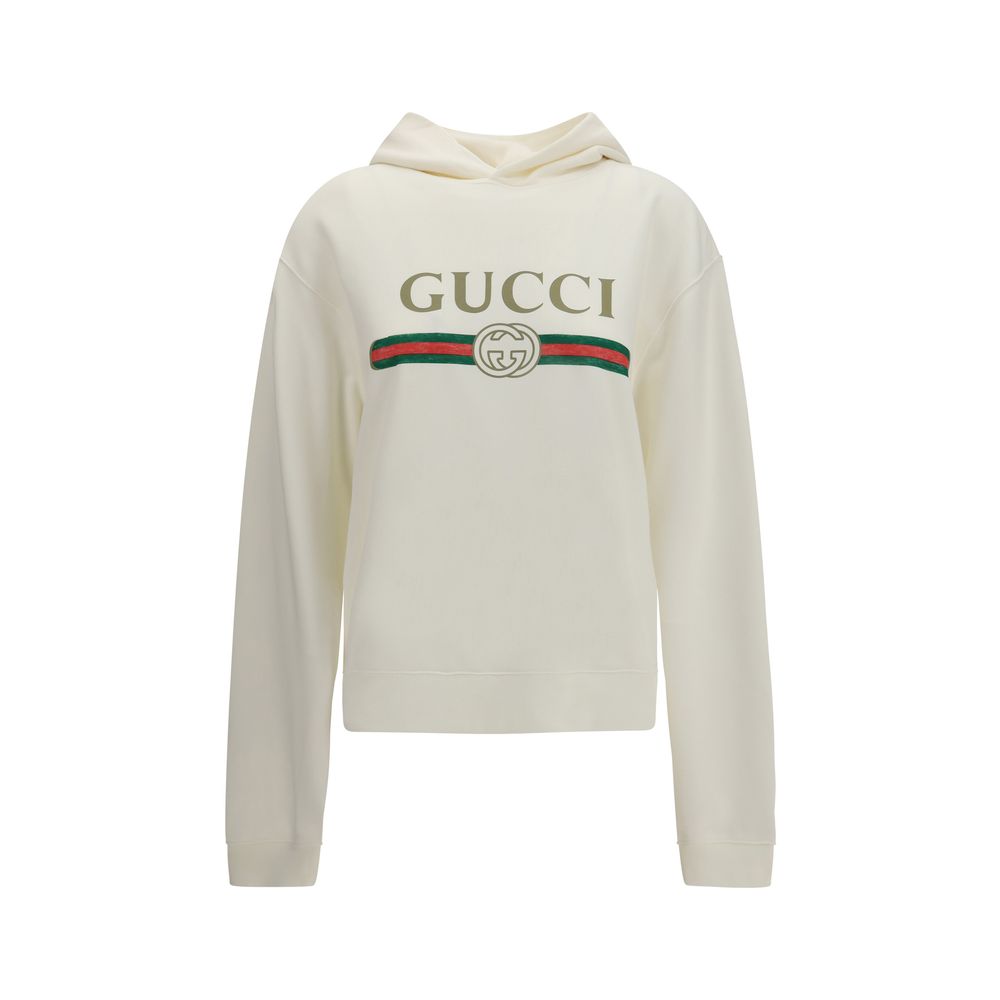 Gucci White Cotton Sweatshirt