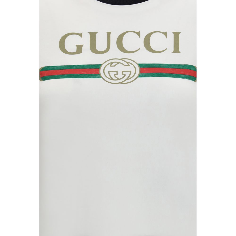 Gucci White Cotton T-Shirt - Image 3