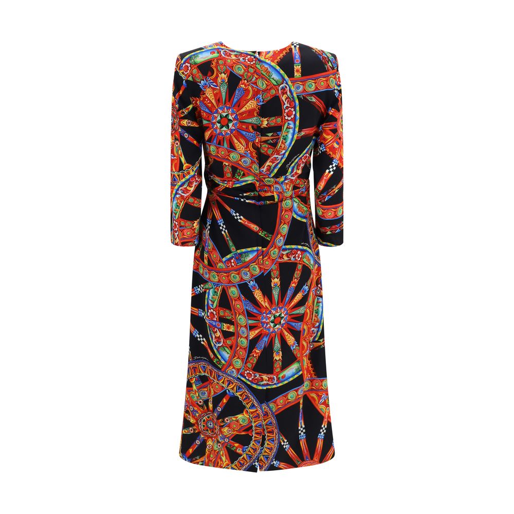 Dolce & Gabbana Multicolor Silk Cocktail Dress - Image 2