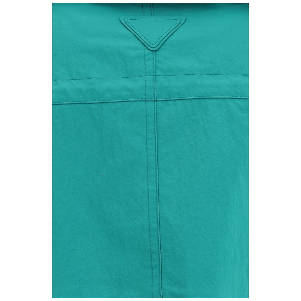 Prada Blue Nylon Coat - Image 3