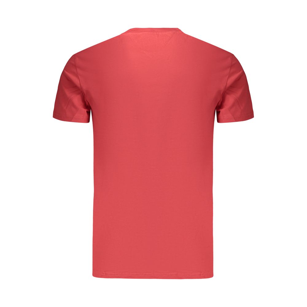 Tommy Hilfiger Red Cotton Men's T-Shirt - Image 2