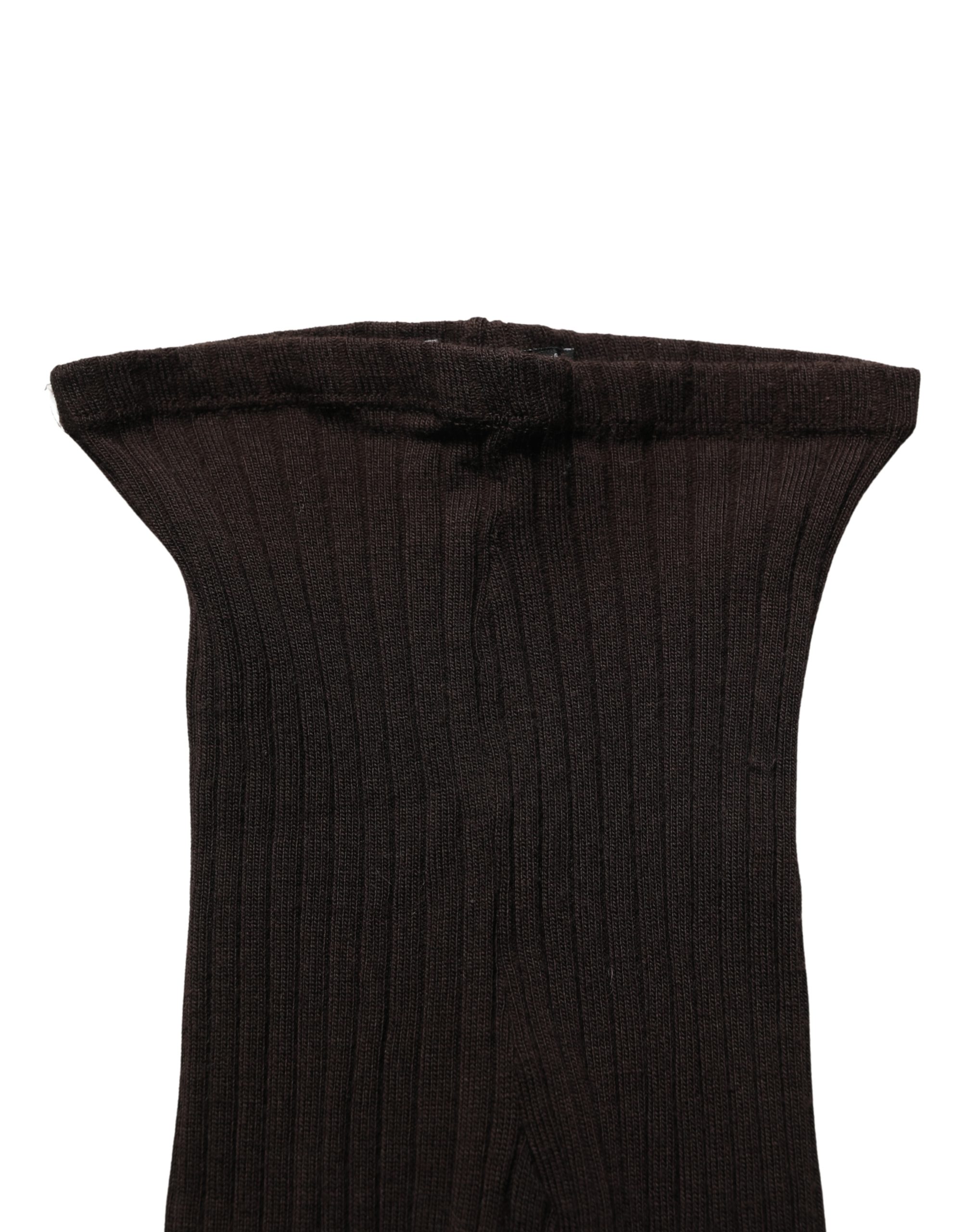 Dolce & Gabbana Black Wool Tights Stocking Pantyhose One Size Socks - Image 5