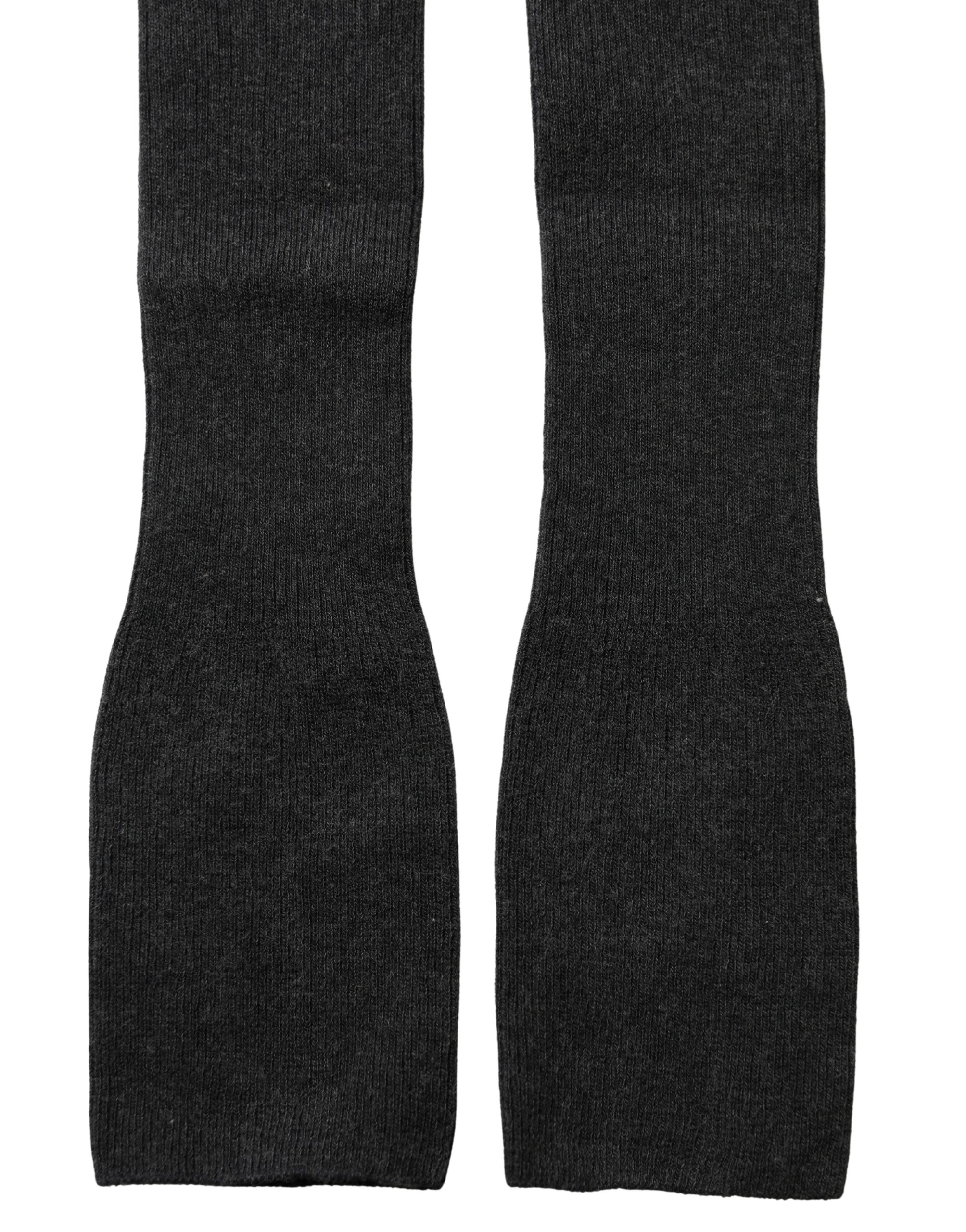 Dolce & Gabbana Gray Cotton Tights Stocking Pantyhose Socks - Image 2