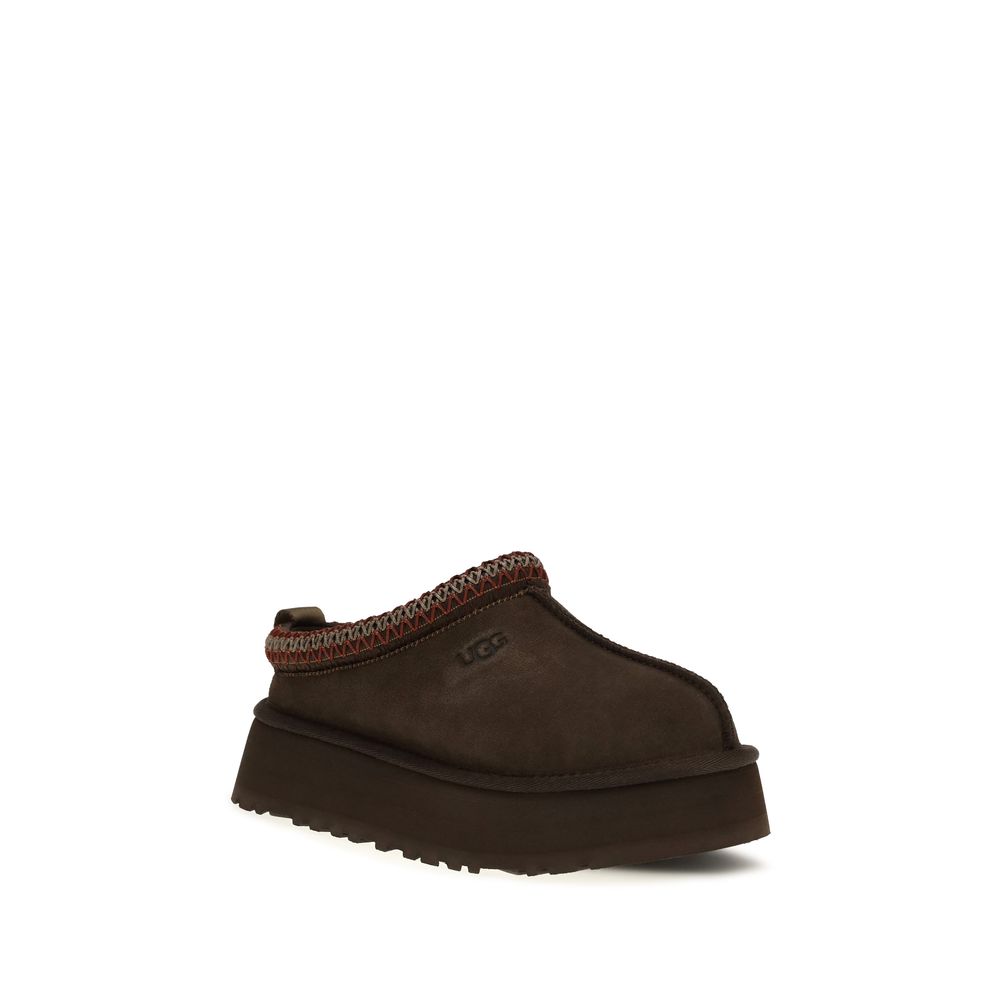 UGG Brown Suede Leather Mules - Image 2