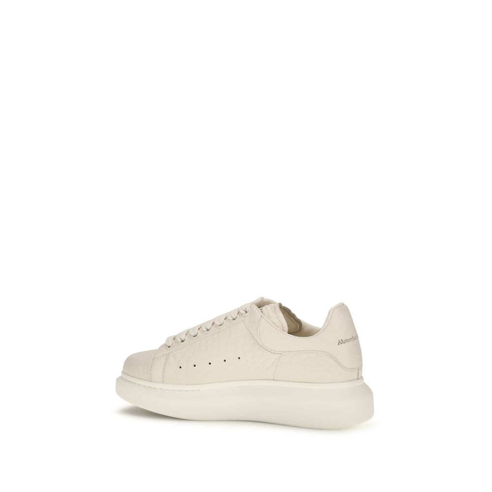 Alexander McQueen White Calf Leather Bos Taurus Chunky Sneakers - Image 3