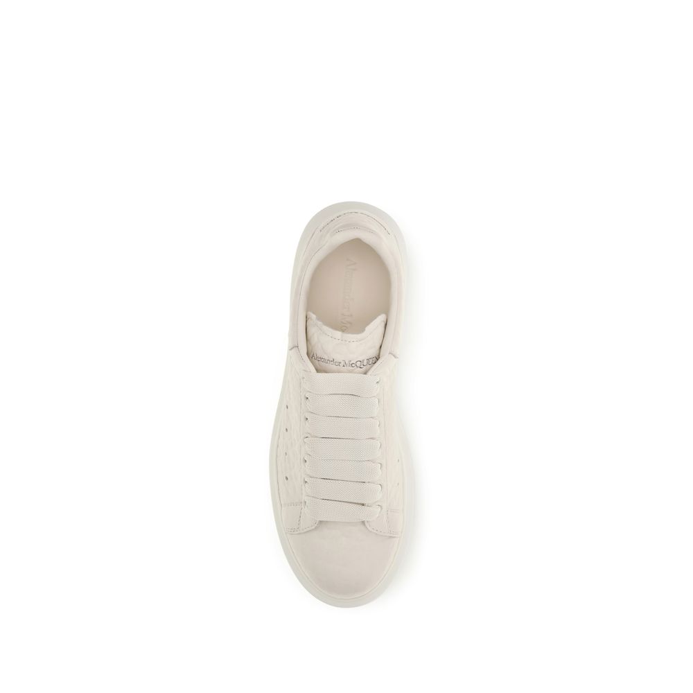 Alexander McQueen White Calf Leather Bos Taurus Chunky Sneakers - Image 4