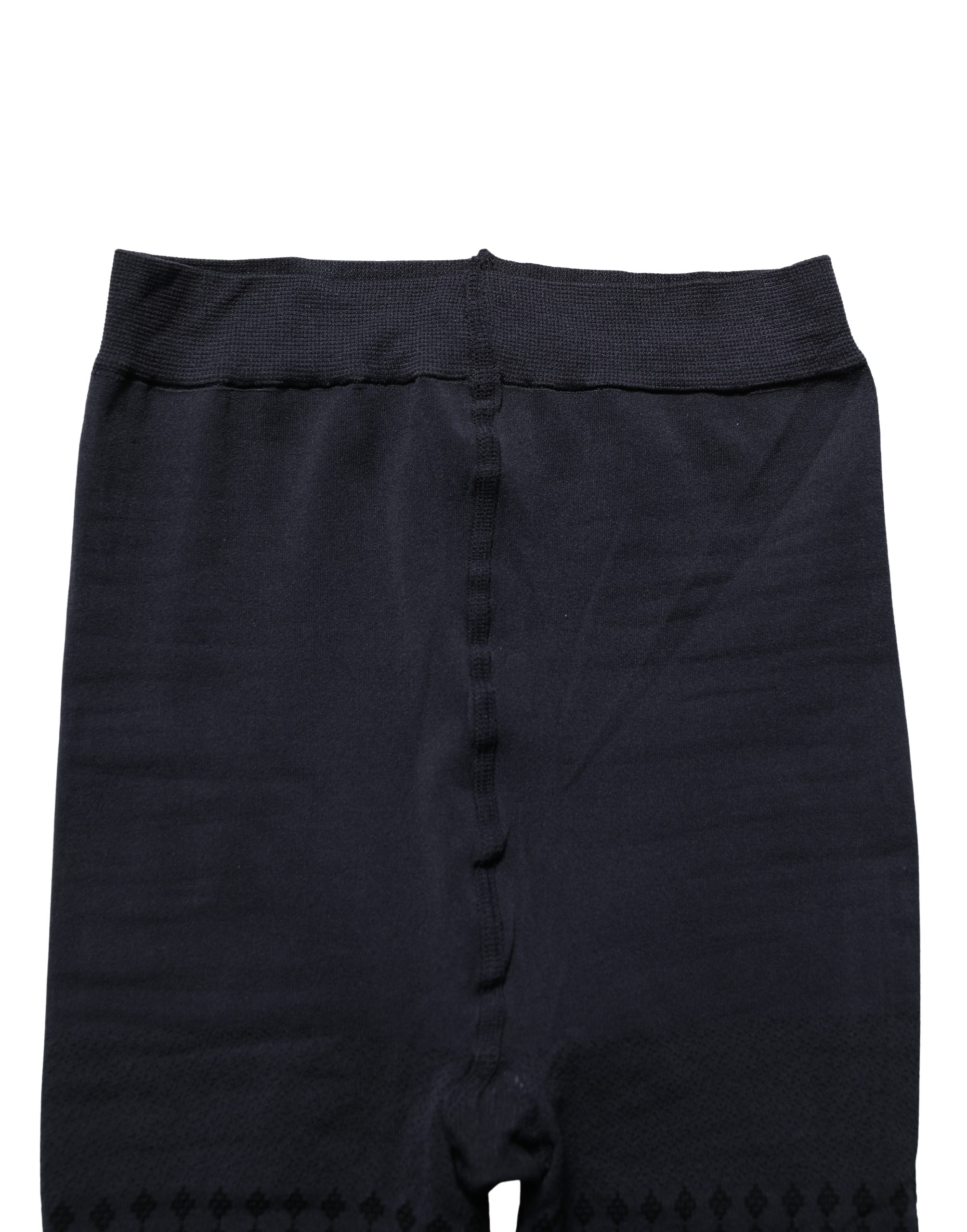 Dolce & Gabbana Black Nylon Tights Stocking Pantyhose Socks - Image 5