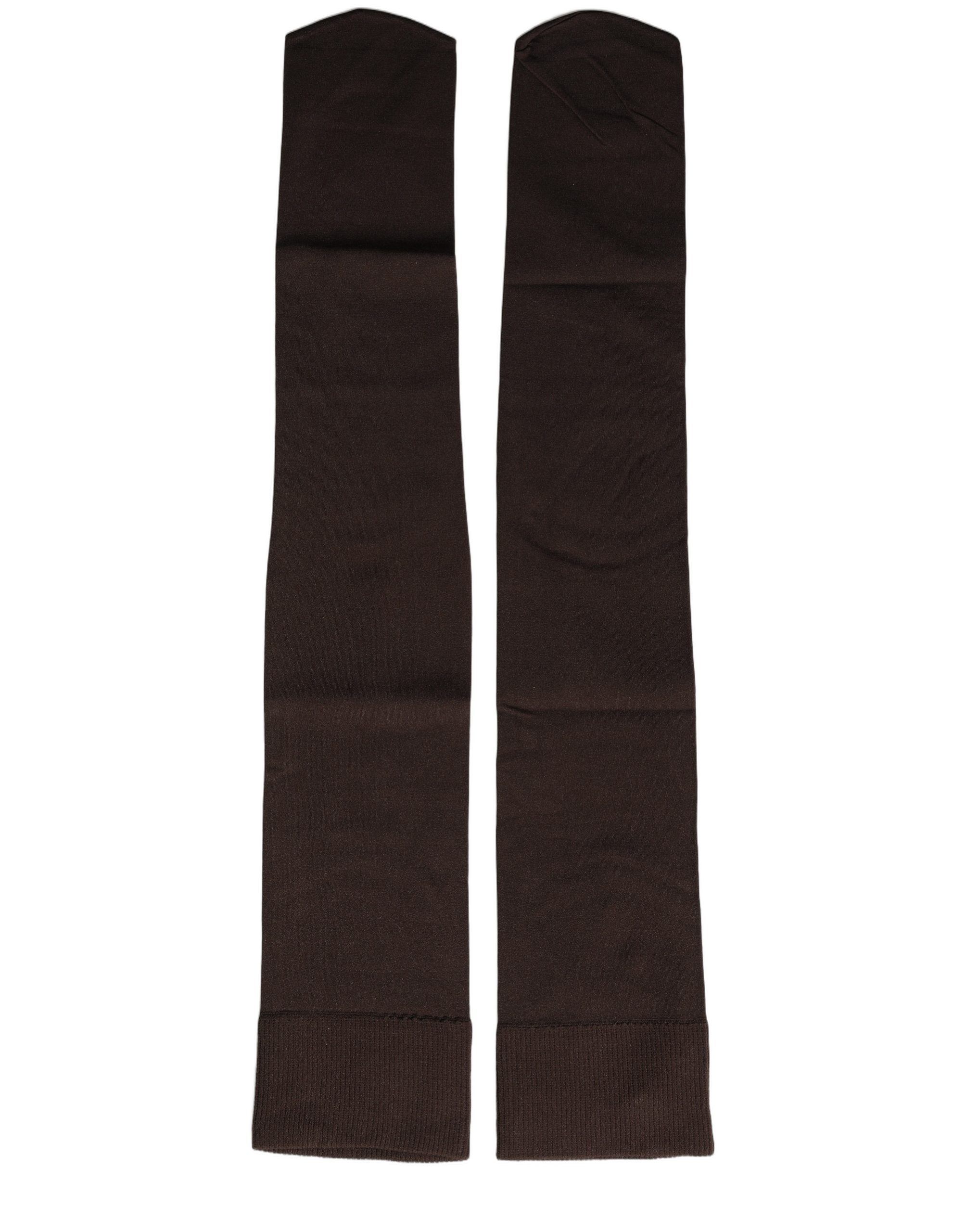 Dolce & Gabbana Brown Nylon Over Calf Long Women Accessory Socks - Image 2