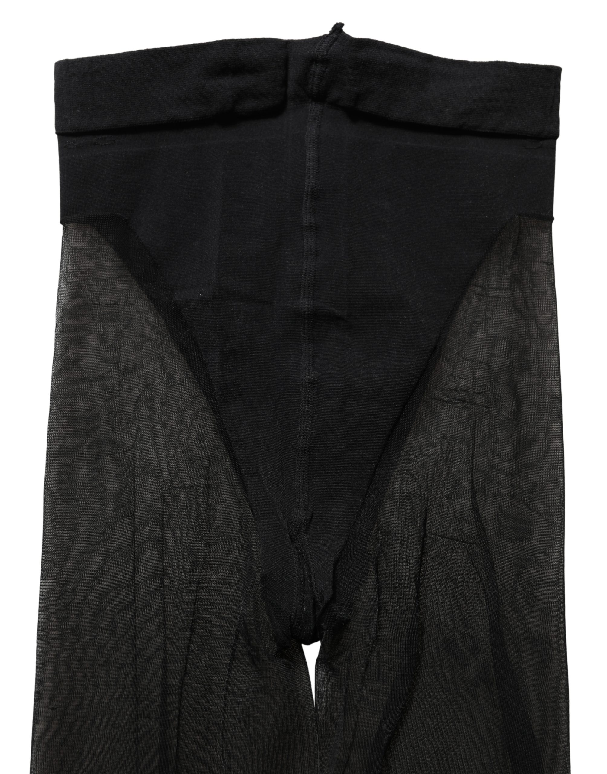 Dolce & Gabbana Black Nylon Sheer Tights Stockings Pantyhose Socks - Image 5
