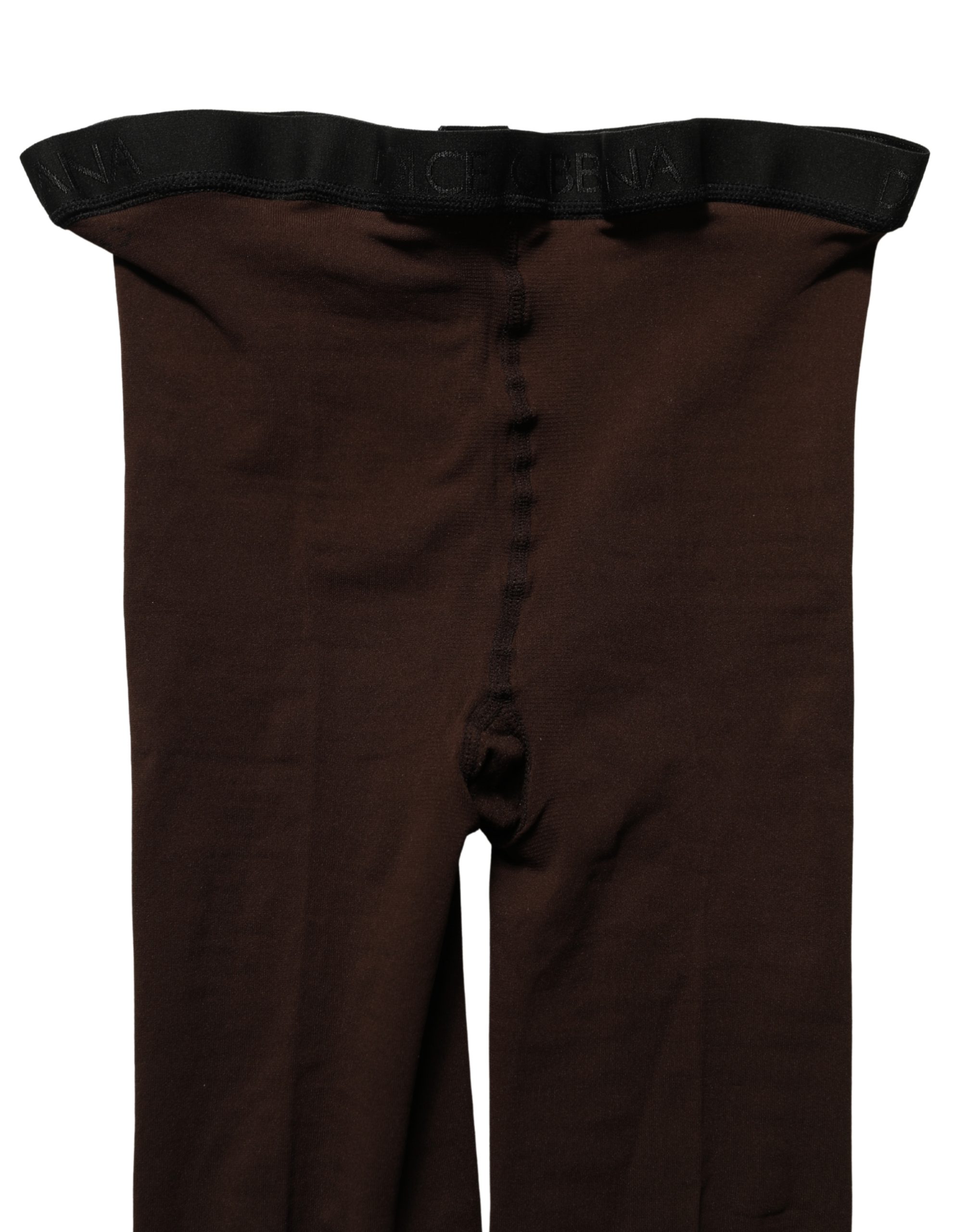 Dolce & Gabbana Brown Nylon Tights Stockings Pantyhose Socks - Image 5