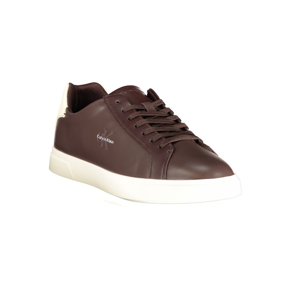 Calvin Klein Brown Polyurethane Men's Sneaker - Image 2