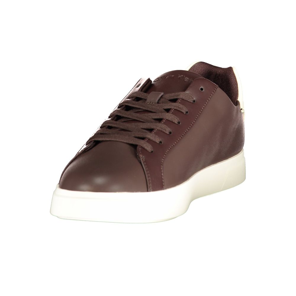 Calvin Klein Brown Polyurethane Men's Sneaker - Image 3