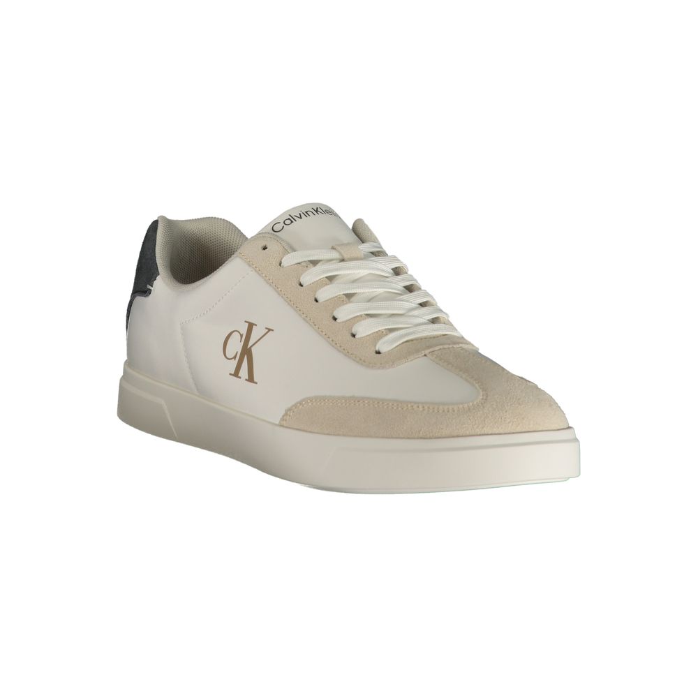 Calvin Klein White Polyester Men's Sneaker - Image 2