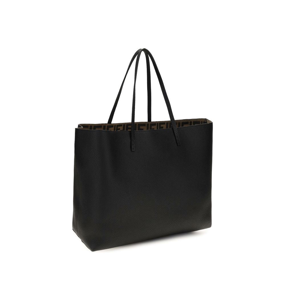 Fendi Black Calf Leather Bos Taurus Shoulder Bag - Image 3