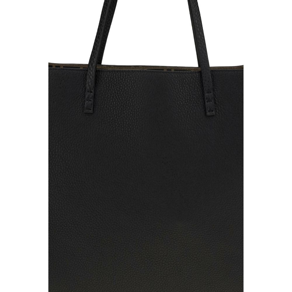 Fendi Black Calf Leather Bos Taurus Shoulder Bag - Image 4