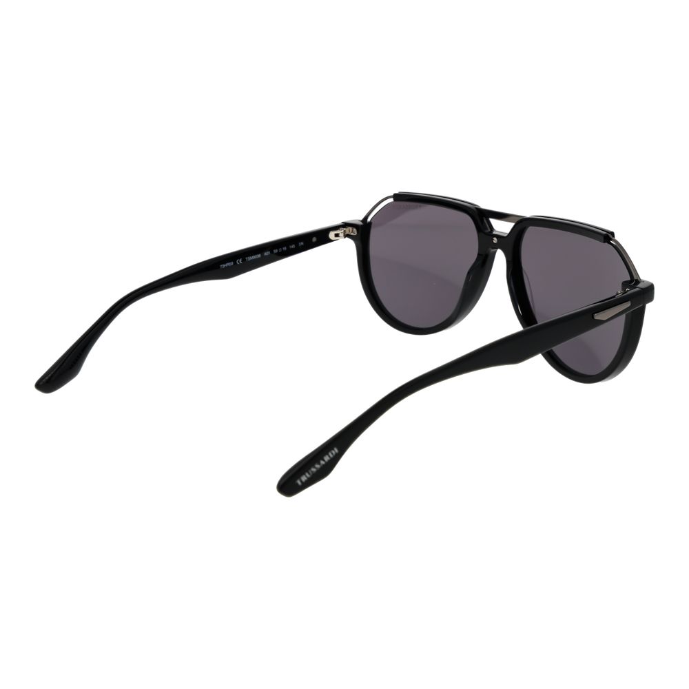 Trussardi Black Acetate & Stainless Steel Sunglasses - Image 3