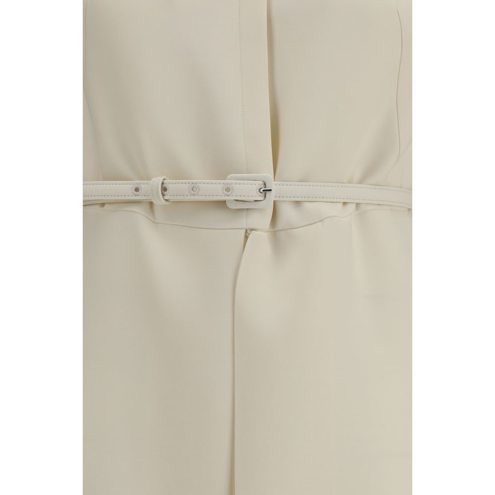 Fendi Beige Wool Oves Aries Casual Dress - Image 3