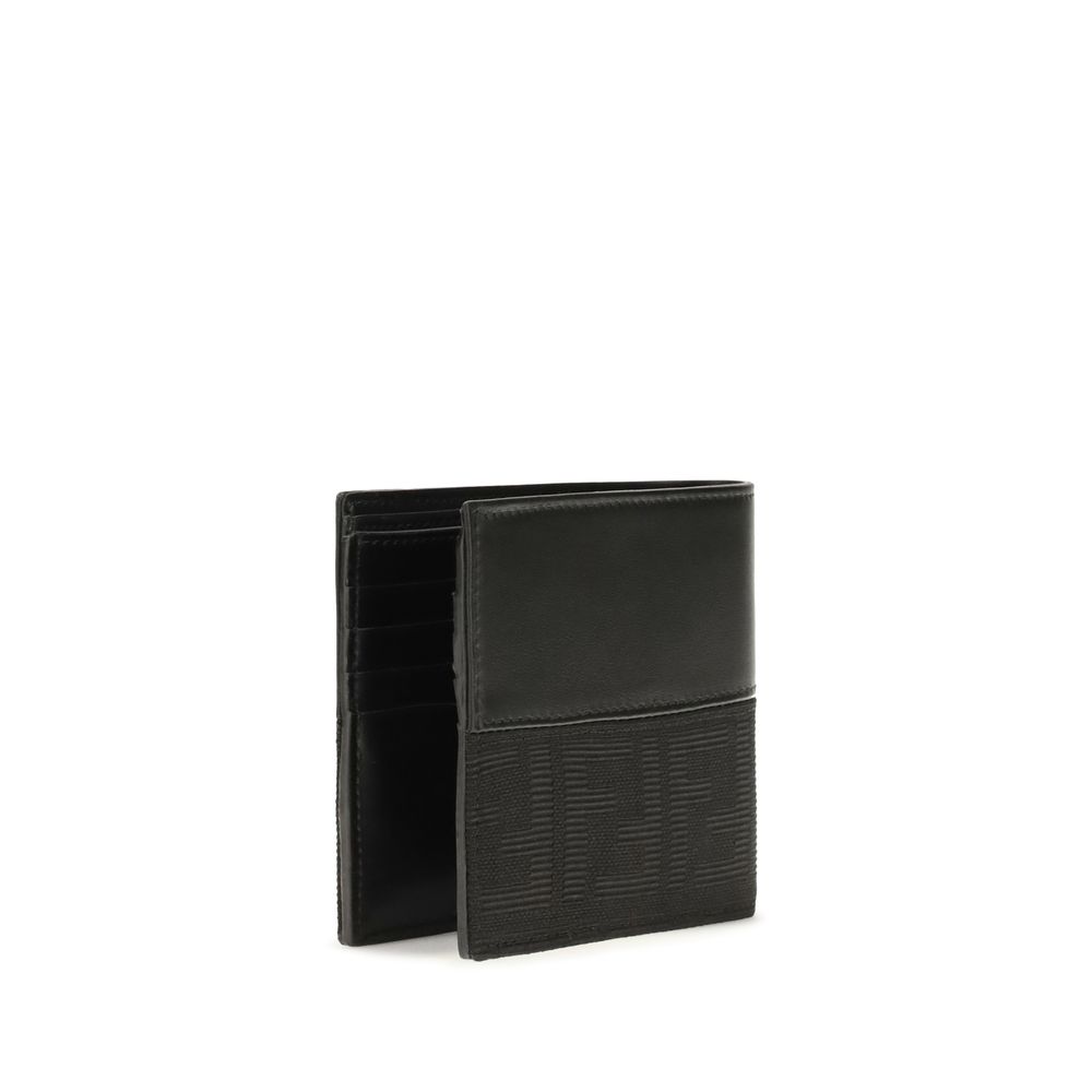 Fendi Black Calf Leather Bos Taurus Wallet - Image 2