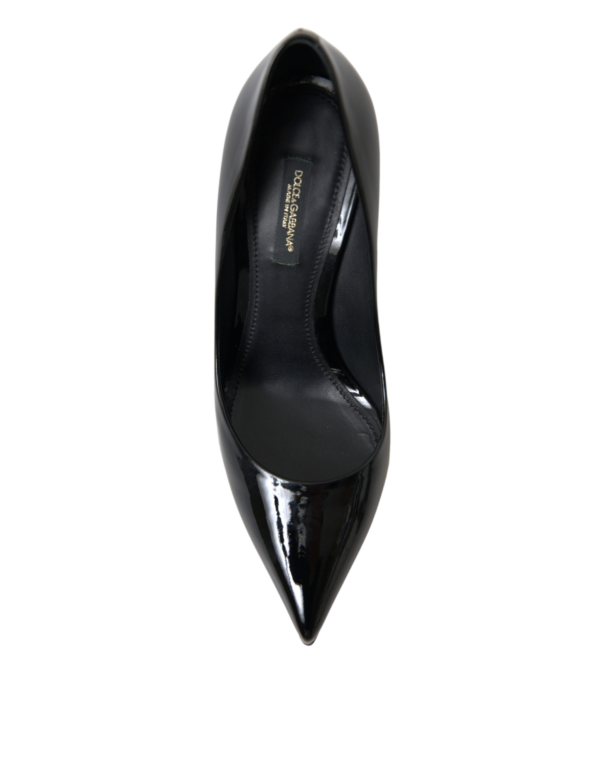 Dolce & Gabbana Black Patent Leather Pumps Heels Shoes - Image 2