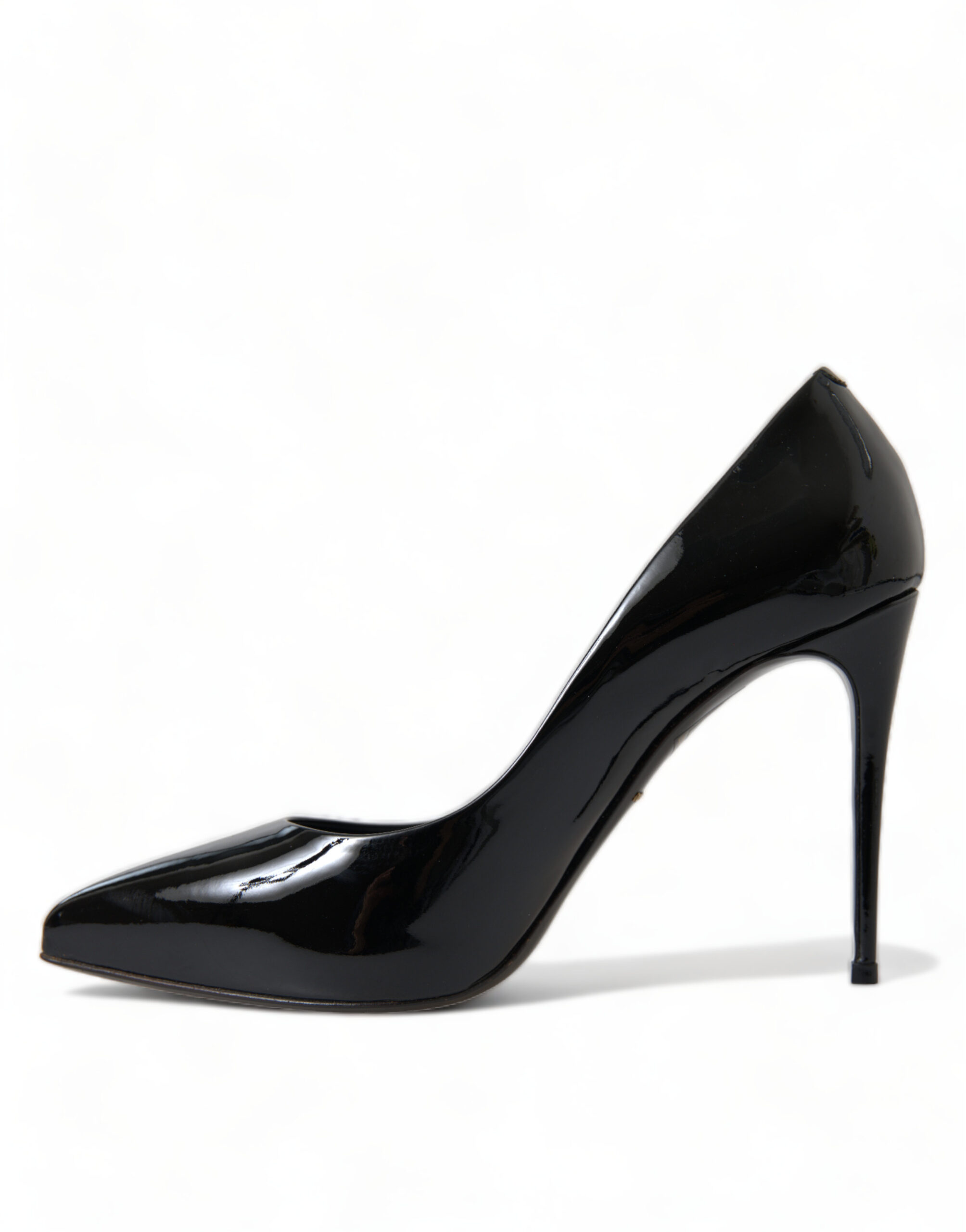Dolce & Gabbana Black Patent Leather Pumps Heels Shoes - Image 6