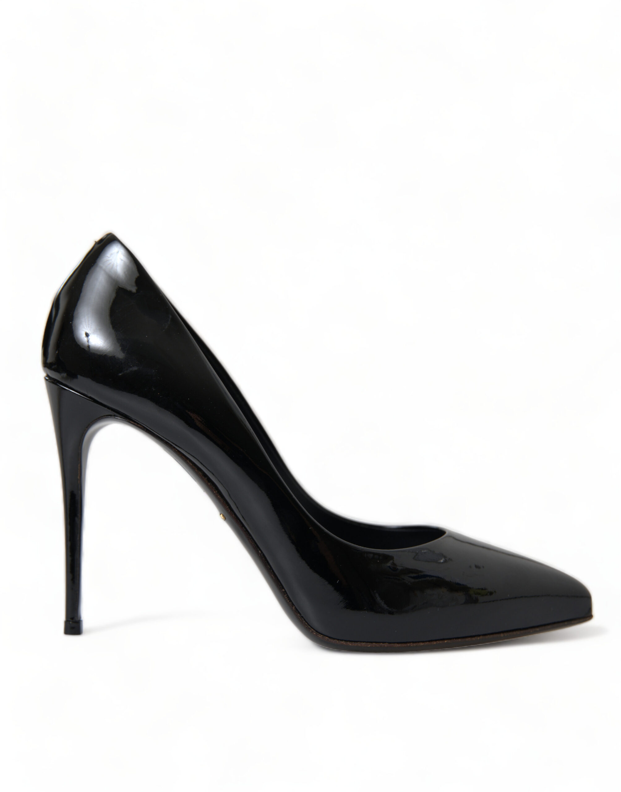 Dolce & Gabbana Black Patent Leather Pumps Heels Shoes - Image 7