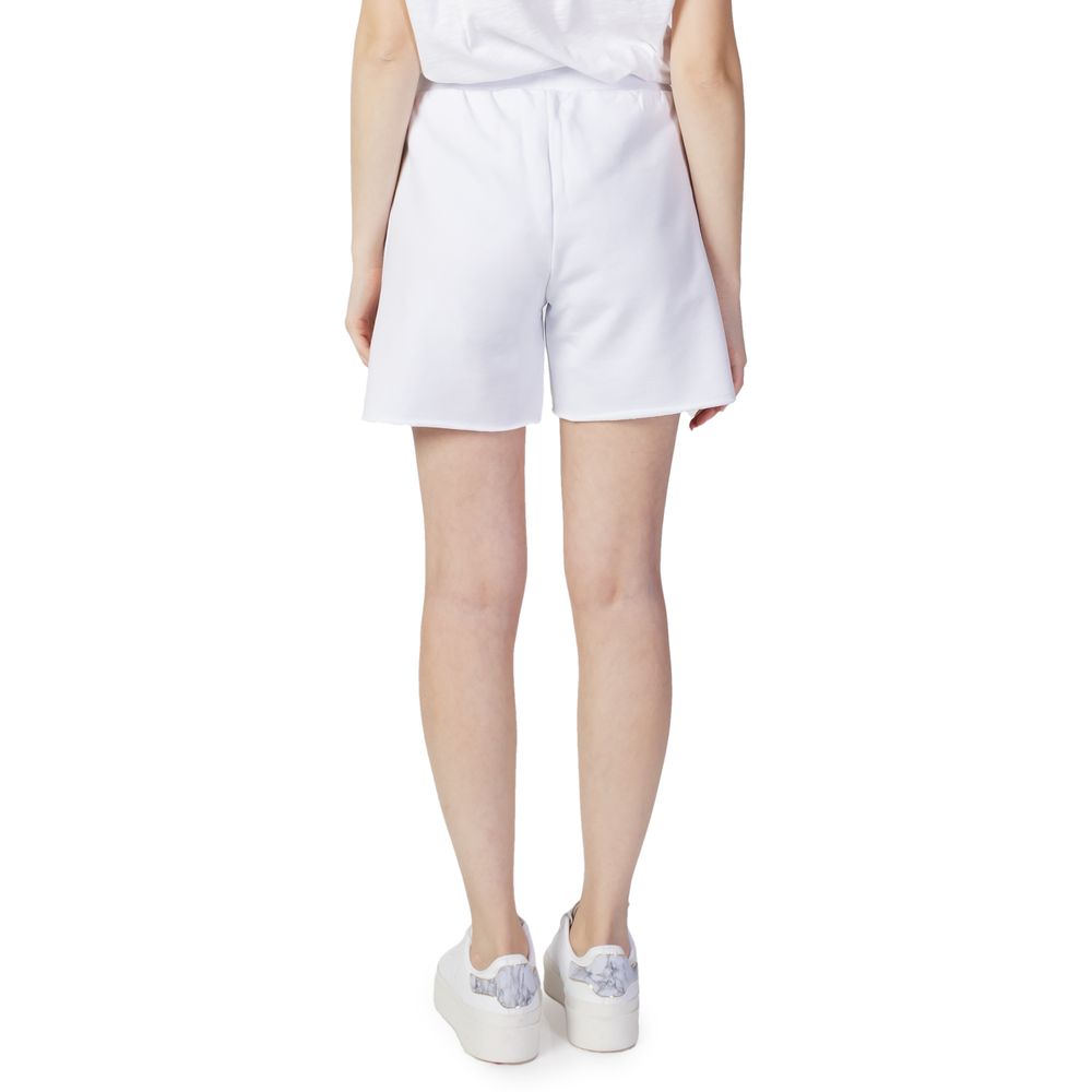Blauer White Cotton Shorts - Image 2