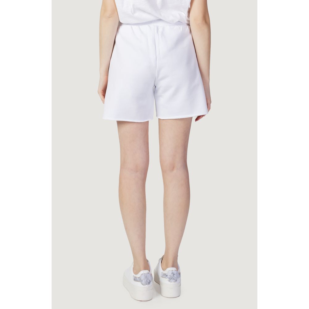 Blauer White Cotton Shorts - Image 3