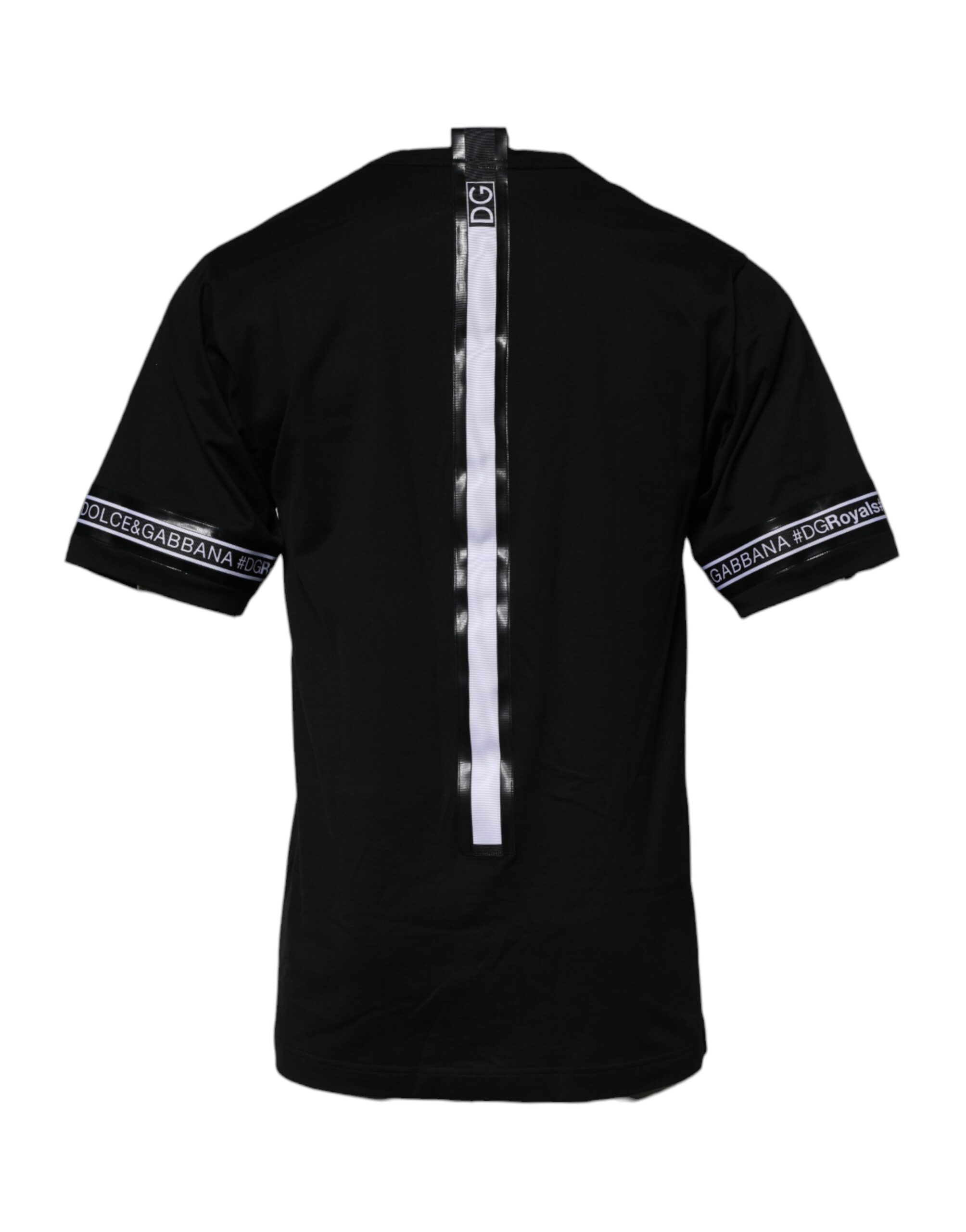 Dolce & Gabbana Black #DGMILLENNIALS Cotton Crew Neck T-shirt - Image 4