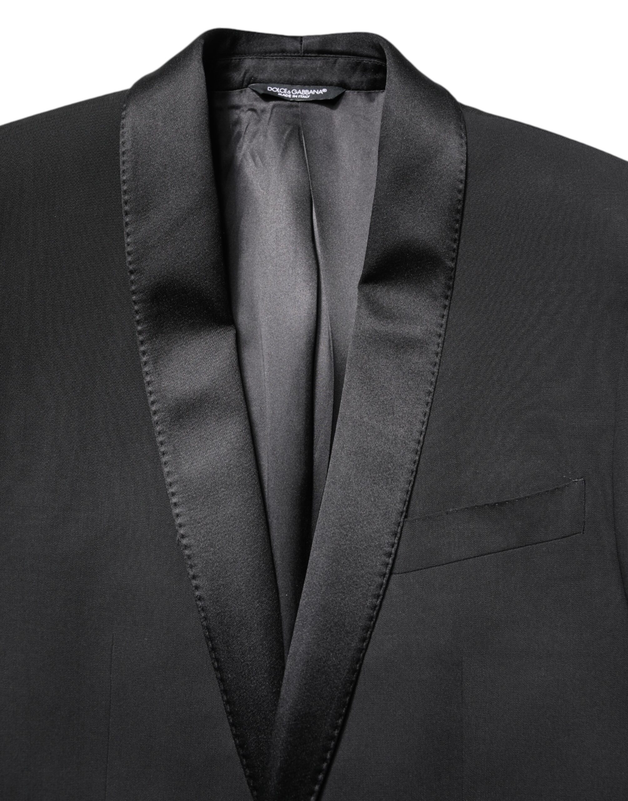 Dolce & Gabbana Black Single Breasted Men Coat MARTINI Blazer - Image 5