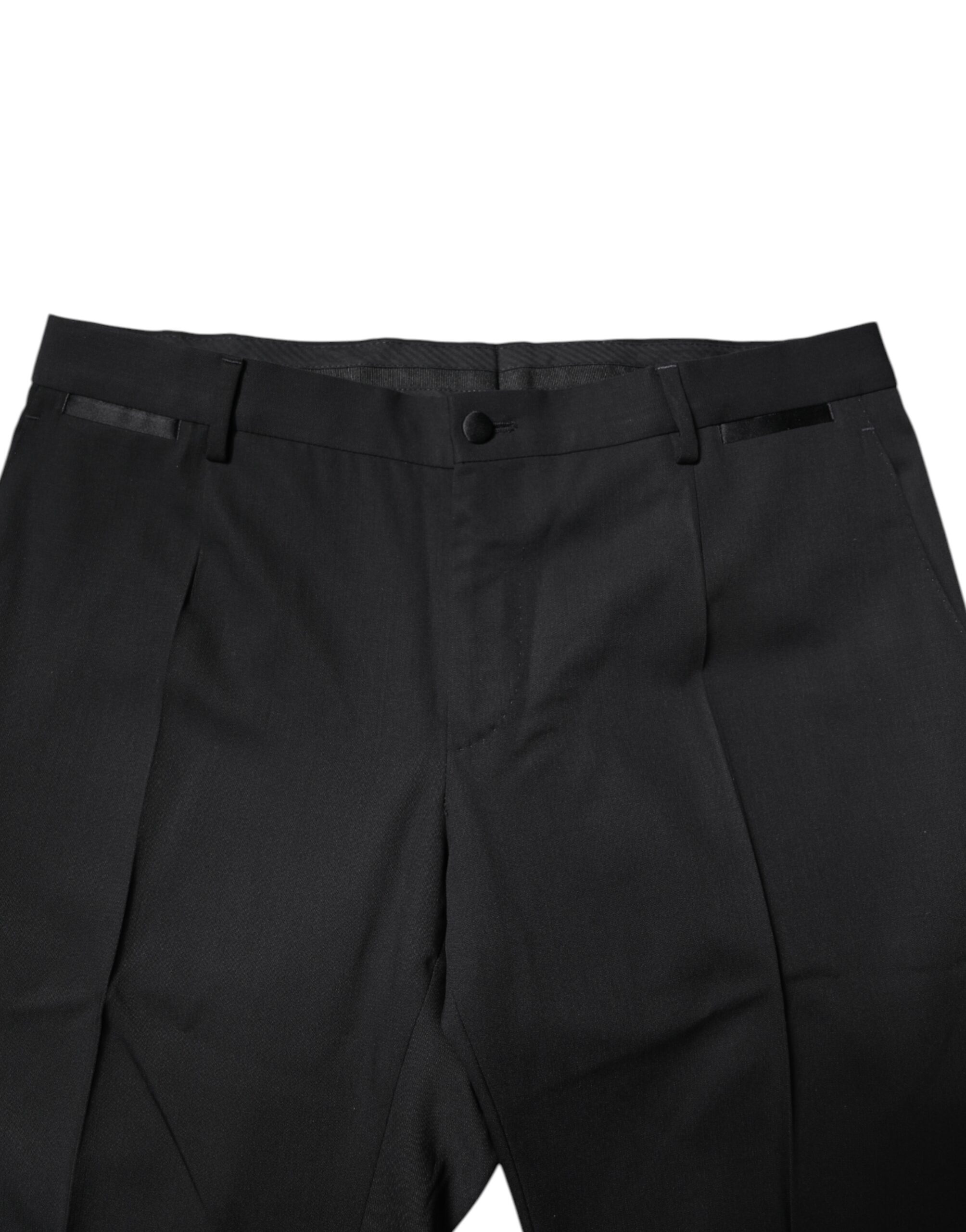 Dolce & Gabbana Black Wool Single Breasted 2 Piece Suit - Image 6