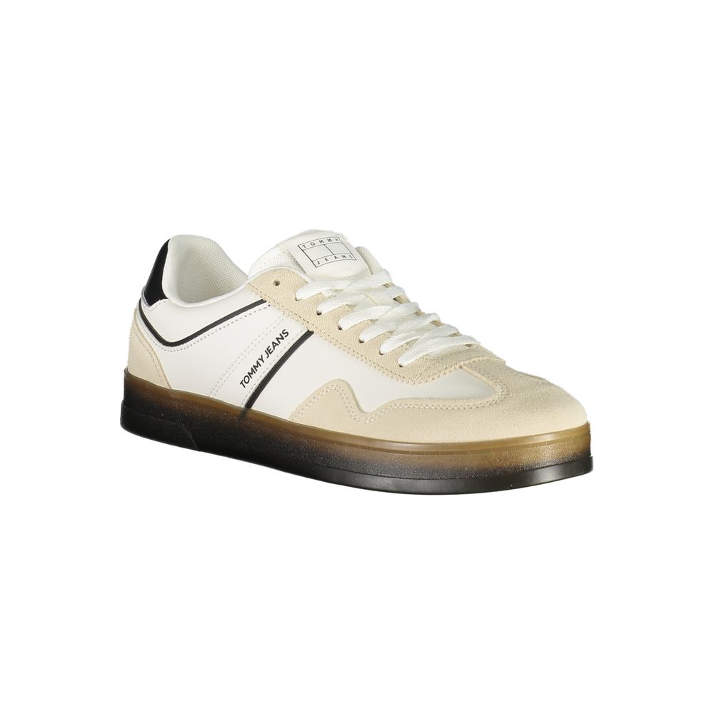 Tommy Hilfiger White Polyurethane Men's Sneaker - Image 2
