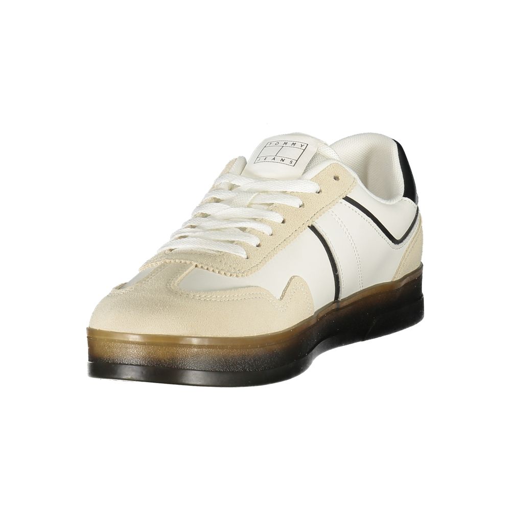 Tommy Hilfiger White Polyurethane Men's Sneaker - Image 3