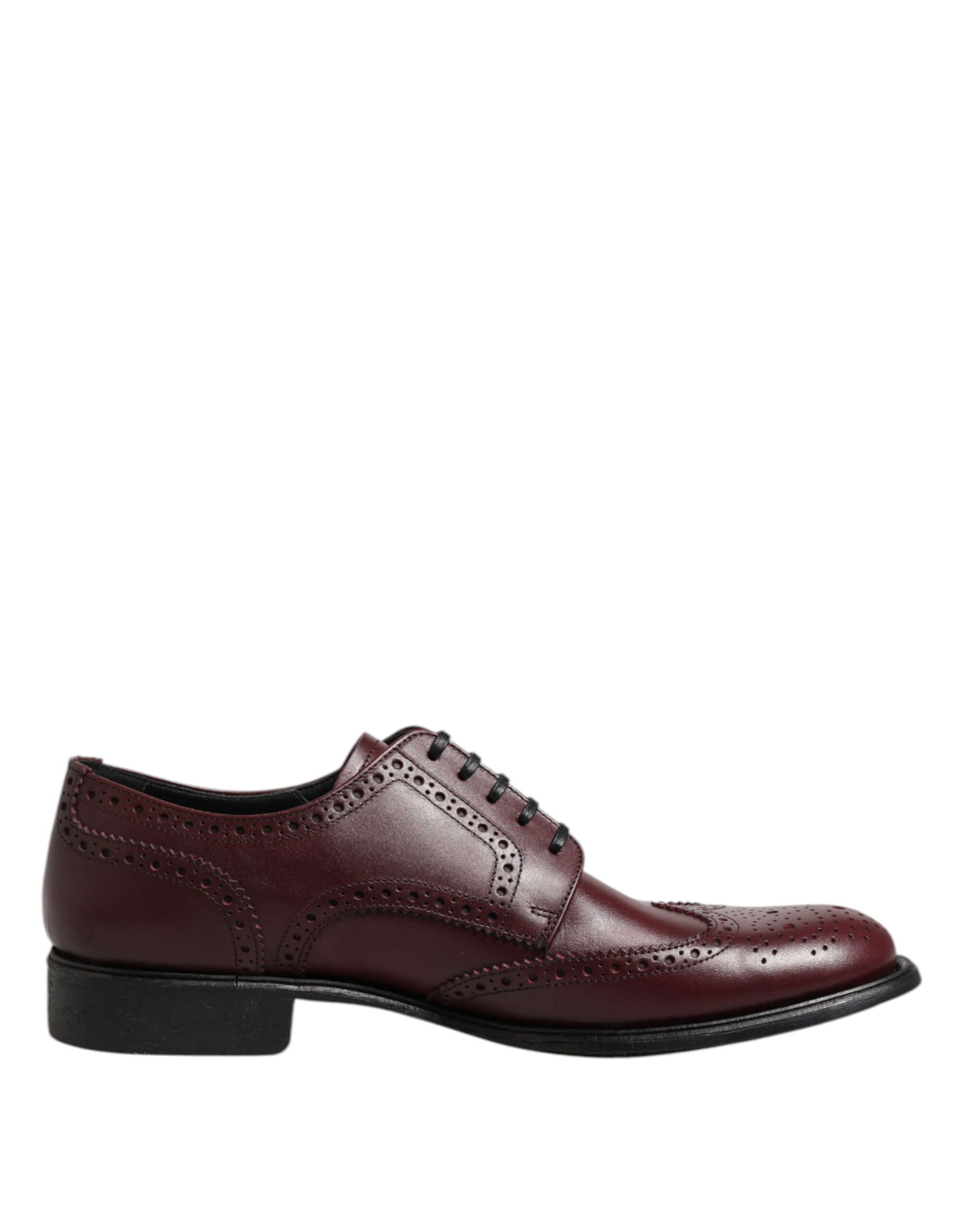 Dolce & Gabbana Brown Leather Lace Up Derby Dress Shoes - Image 6