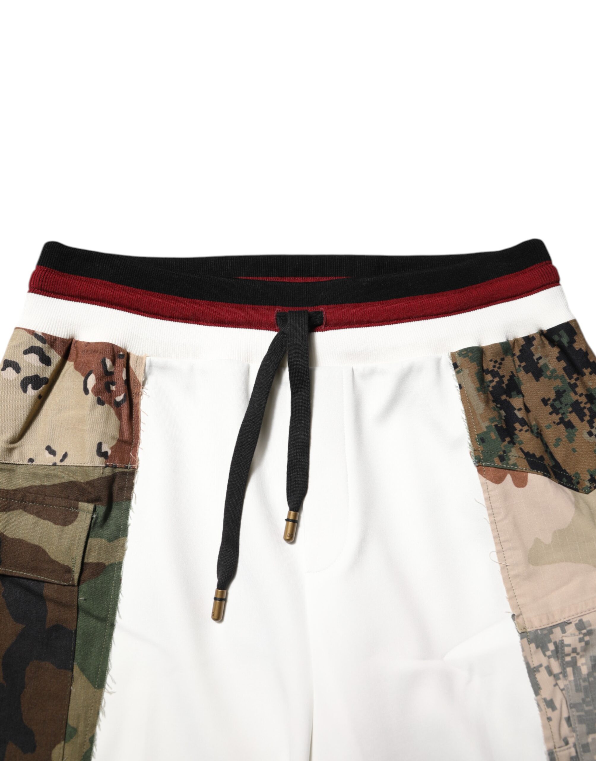 Dolce & Gabbana White Patchwork Jogger Pants - Image 5