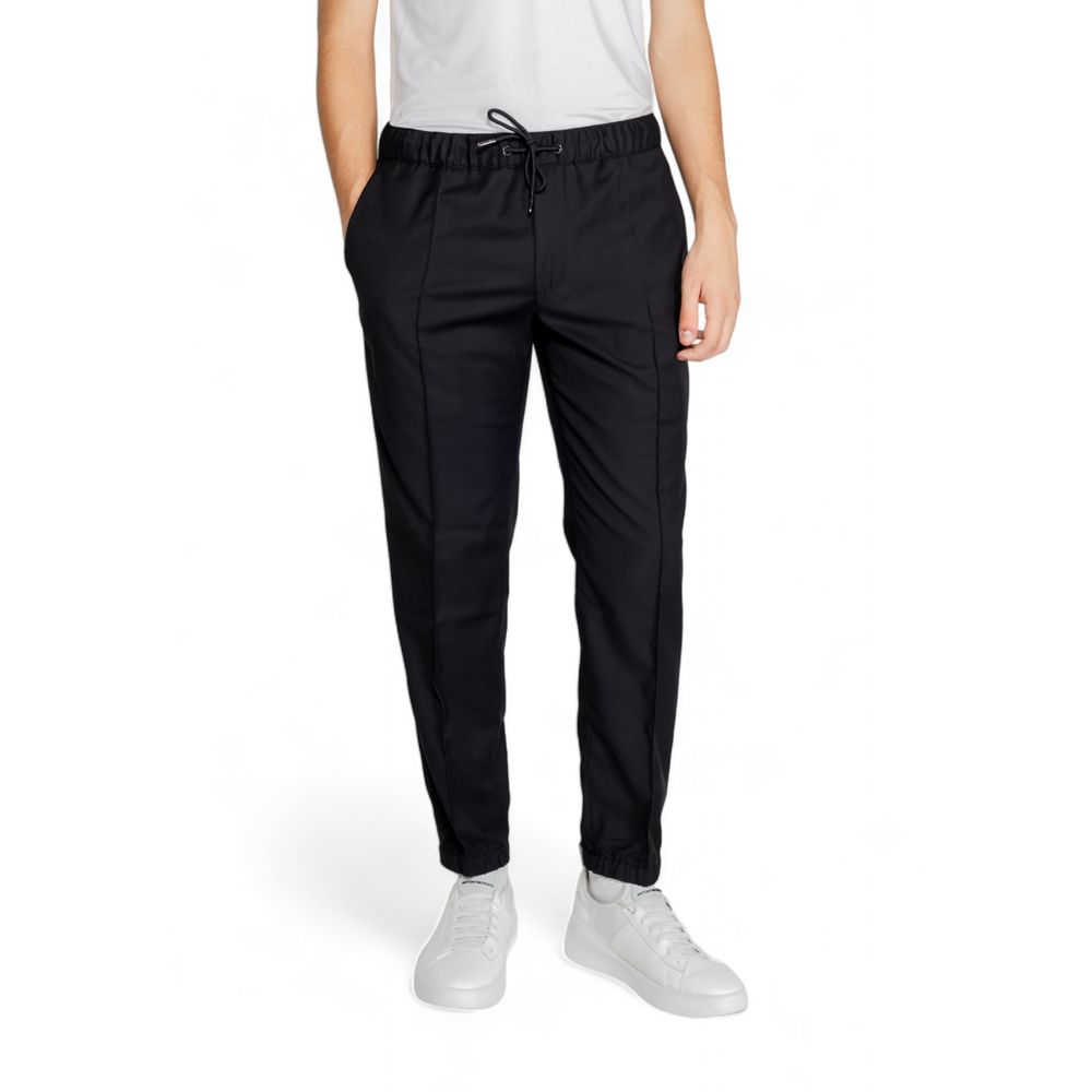 Armani Exchange Black Polyester Casual Pants - Image 2