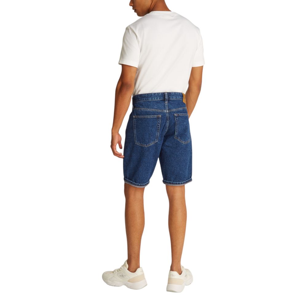 Calvin Klein Jeans Blue Cotton Bermuda Shorts - Image 2