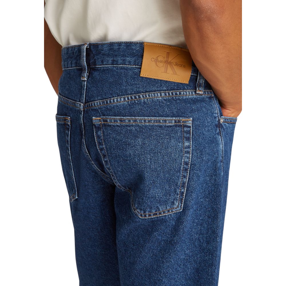 Calvin Klein Jeans Blue Cotton Bermuda Shorts - Image 4