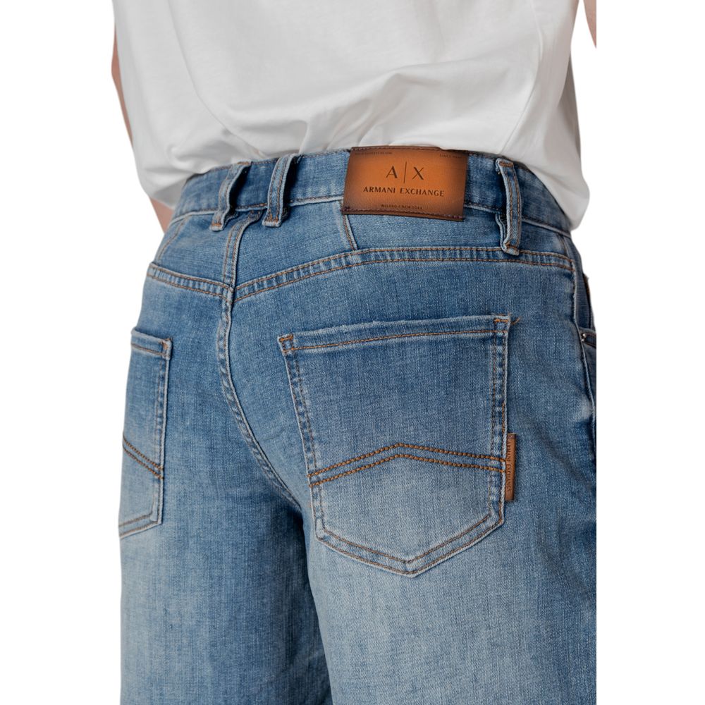 Armani Exchange Blue Polyester Bermuda Shorts - Image 5