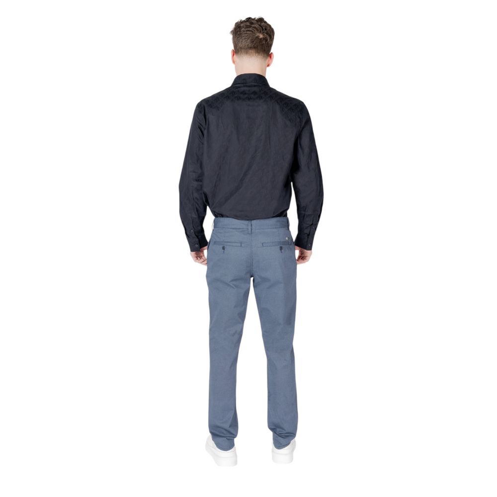 Armani Exchange Blue Cotton Skinny Pants - Image 2