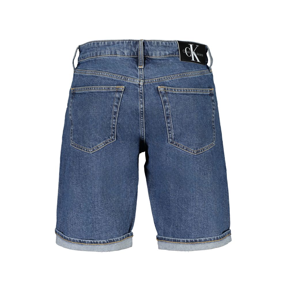Calvin Klein Blu Cotton Men Short - Image 2