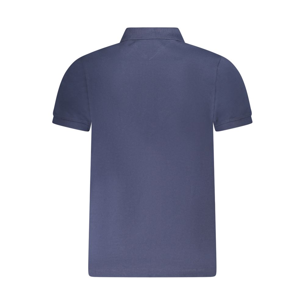 Tommy Hilfiger Blu Cotton Men Polo Shirt - Image 2