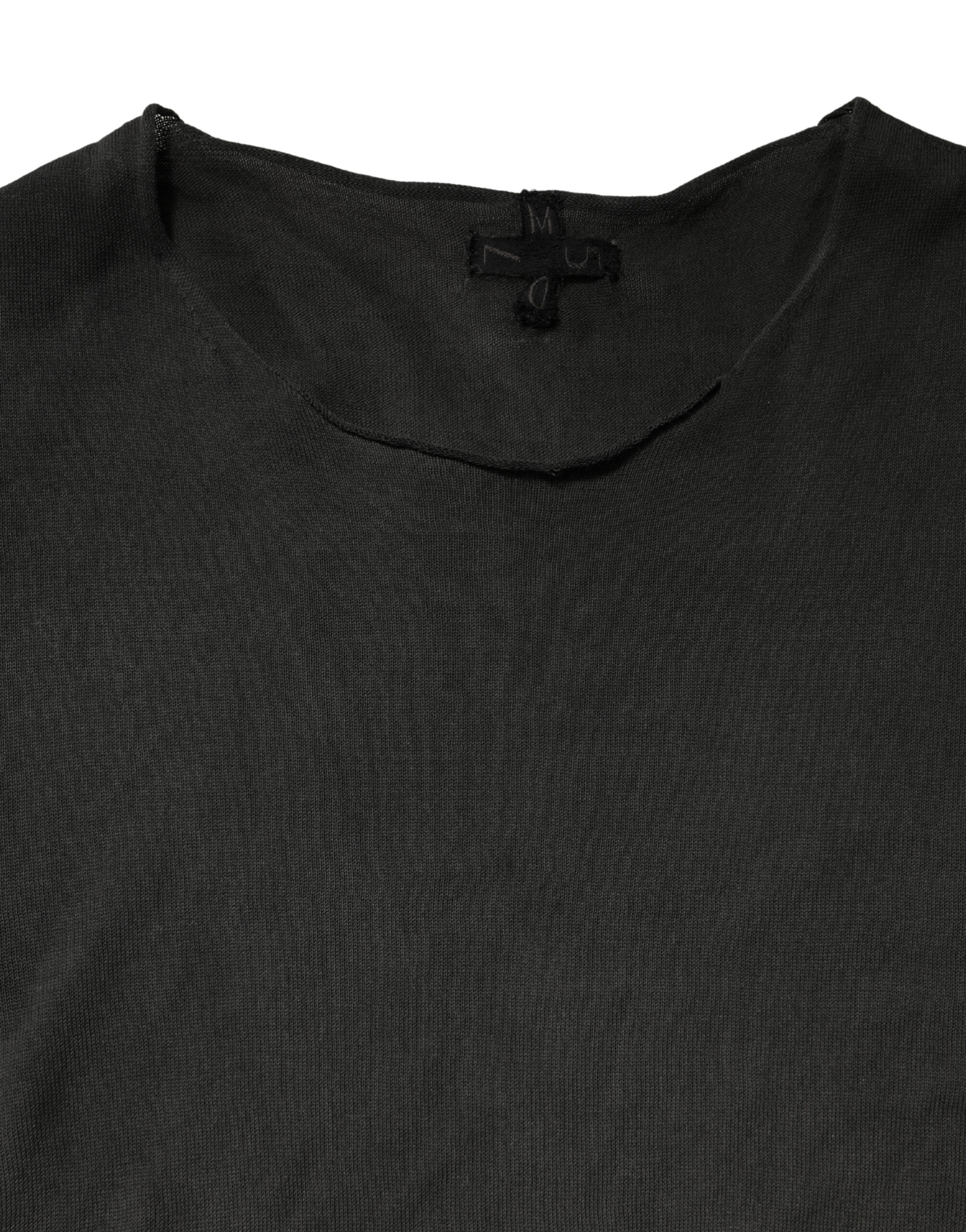 Dolce & Gabbana Sweater Black Cotton Crewneck Sweatshirt - Image 5