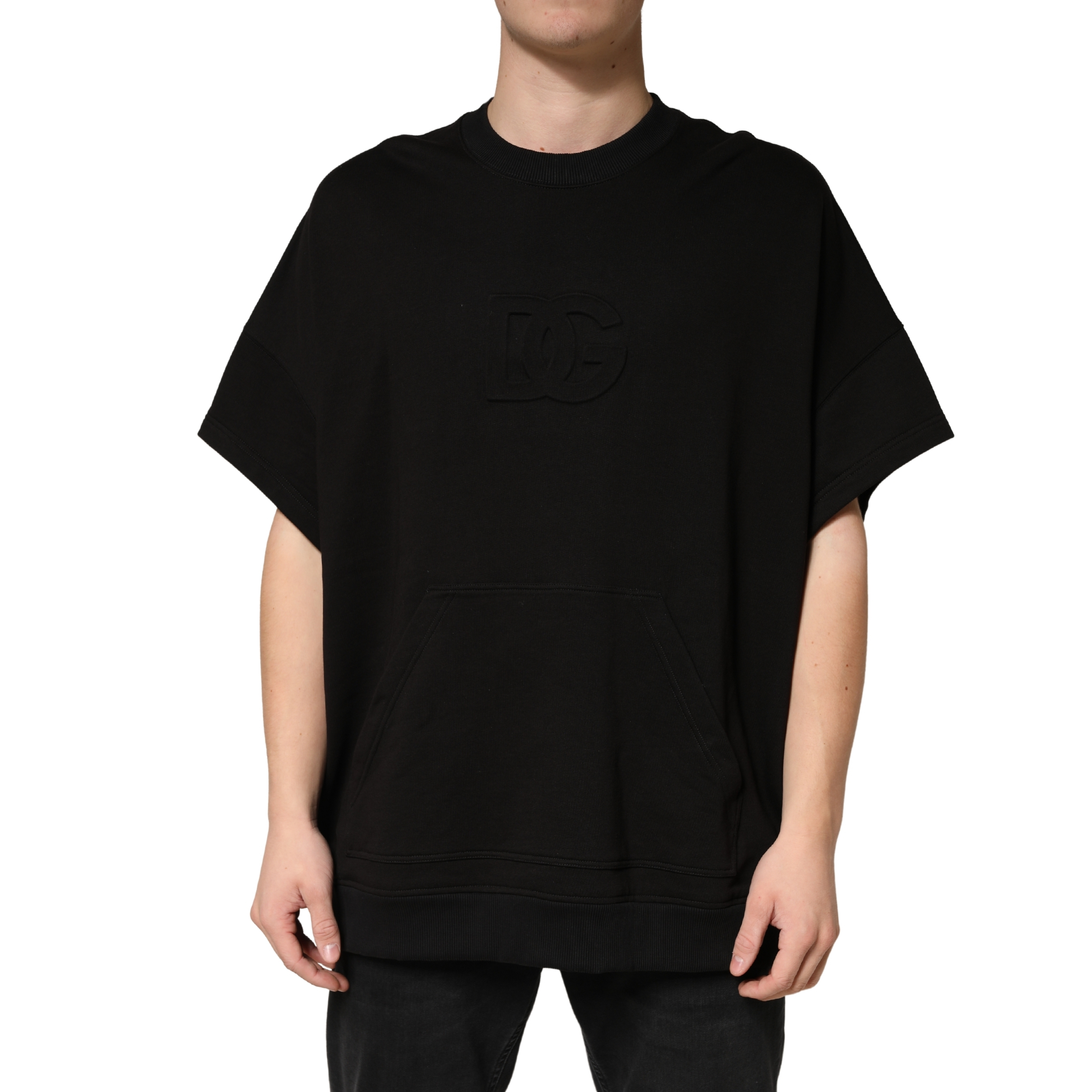 Dolce & Gabbana Black Cotton Crewneck Short Sleeve T-Shirt - Image 2